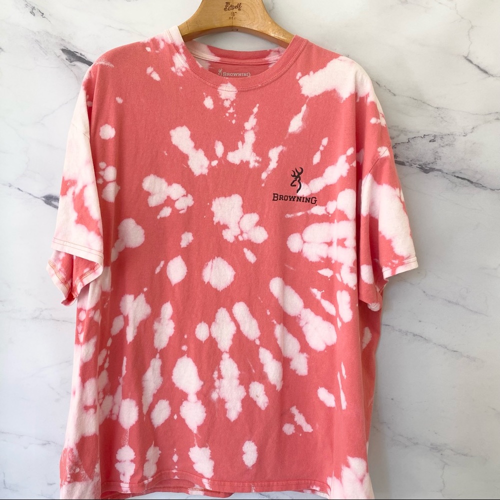 Browning Zebra Print Plus Size Custom Bleached Gr… - image 3